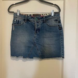 Billabong low rise denim skirt